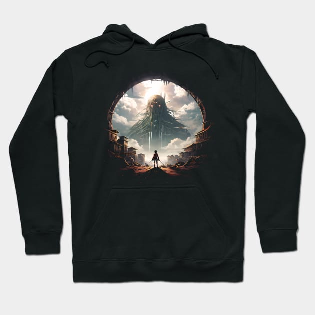 Attack on titan Hoodie by The Dark Matter Art